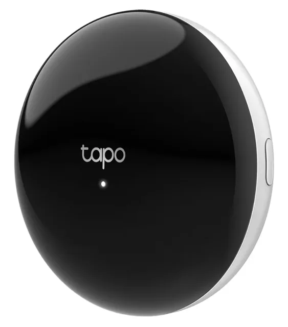 Tapo H110 IR-Fernbedienung, schwarze runde Oberseite mit Tapo-Logo
